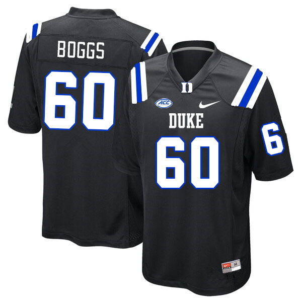 Men #60 Tony Boggs Duke Blue Devils College Football Jerseys Stitched Sale-Black